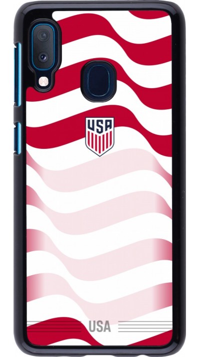 Samsung Galaxy A20e Case Hülle - Vereinigten Staaten 2026 personalisierbares Fussballtrikot