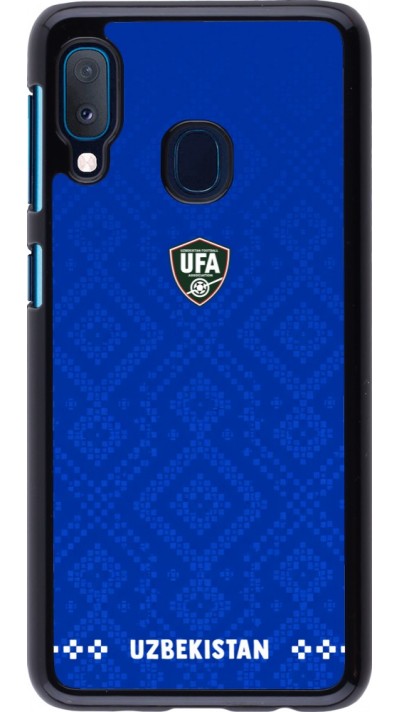 Samsung Galaxy A20e Case Hülle - Usbekistan 2026 personalisierbares Fussballtrikot