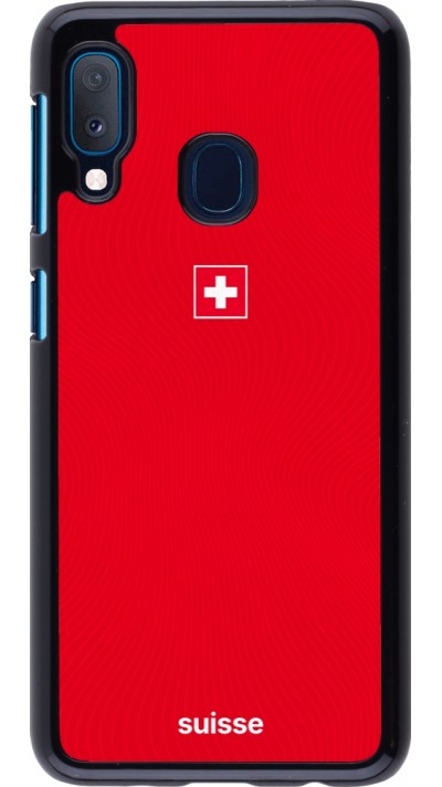 Samsung Galaxy A20e Case Hülle - Schweiz 2026 personalisierbares Fussballtrikot