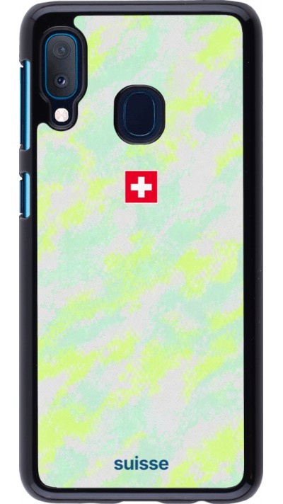 Samsung Galaxy A20e Case Hülle - Schweiz Away 2026 personalisierbares Fussballtrikot