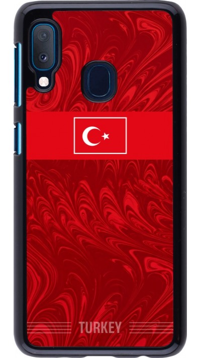 Samsung Galaxy A20e Case Hülle - Türkei 2026 personalisierbares Fussballtrikot