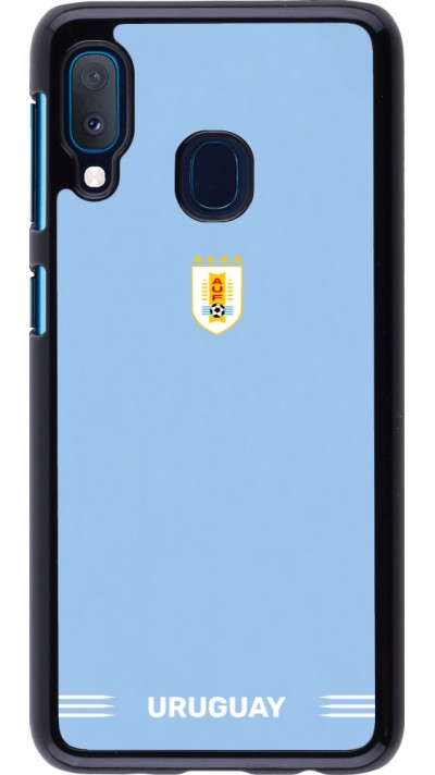 Samsung Galaxy A20e Case Hülle - Uruguay 2026 personalisierbares Fussballtrikot