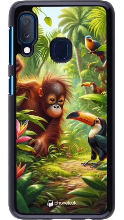 Samsung Galaxy A20e Case Hülle - Tropischer Dschungel Tayrona