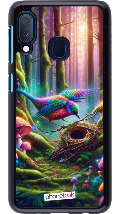 Samsung Galaxy A20e Case Hülle - Vogel Nest Wald