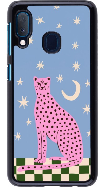 Samsung Galaxy A20e Case Hülle - Pink leopard with stars 2026