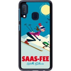 Samsung Galaxy A20e Case Hülle - Saas-Fee Ski Downhill