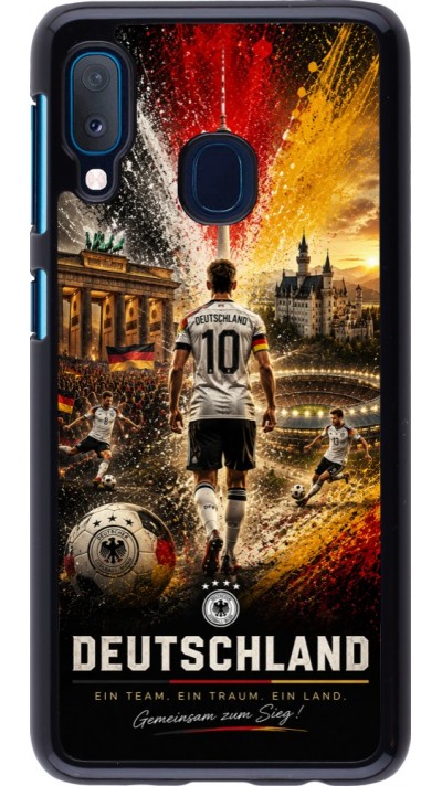 Samsung Galaxy A20e Case Hülle - Fussball Deutschland splash 2026