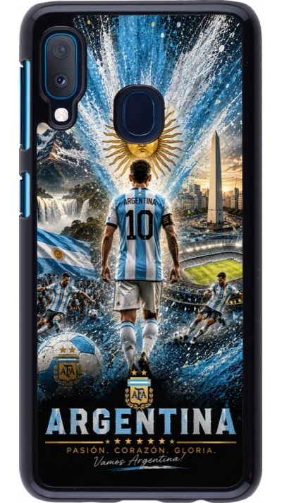 Samsung Galaxy A20e Case Hülle - Fussball Argentinien splash 2026