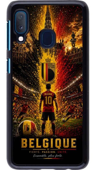 Samsung Galaxy A20e Case Hülle - Fussball Belgien splash 2026