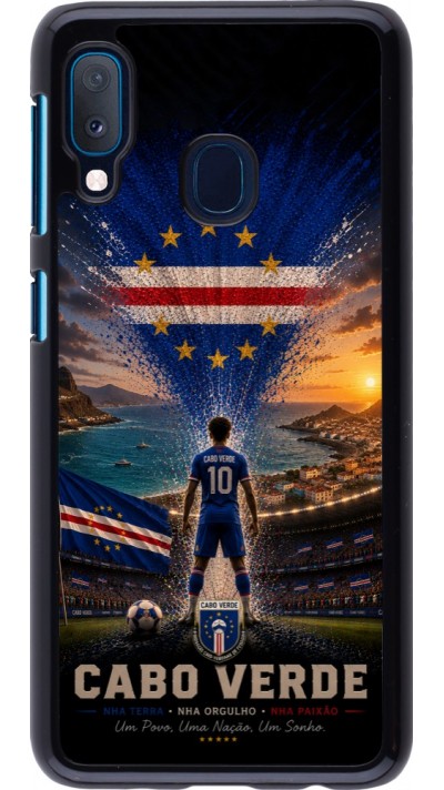 Samsung Galaxy A20e Case Hülle - Fussball Kap Verde splash 2026