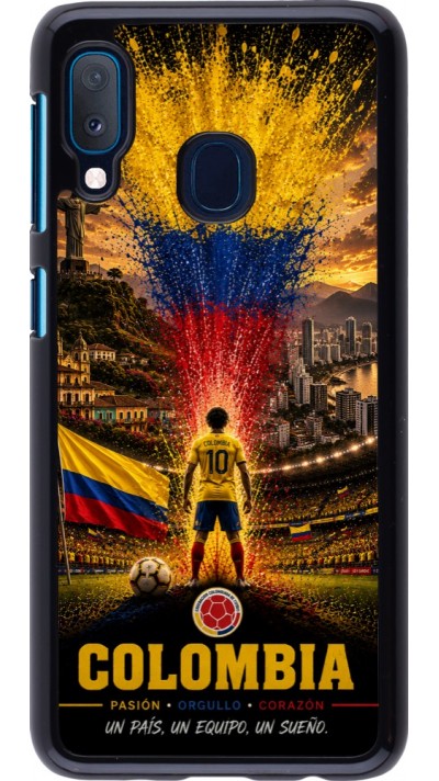Samsung Galaxy A20e Case Hülle - Fussball Kolumbien splash 2026