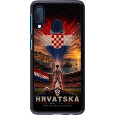Samsung Galaxy A20e Case Hülle - Fussball Kroatien splash 2026