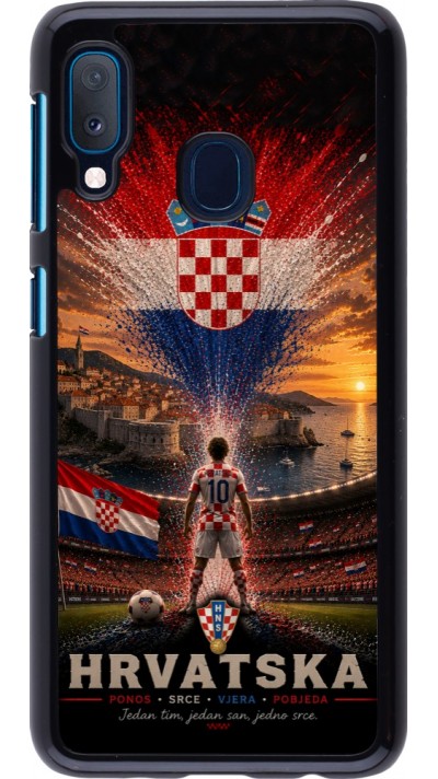 Samsung Galaxy A20e Case Hülle - Fussball Kroatien splash 2026