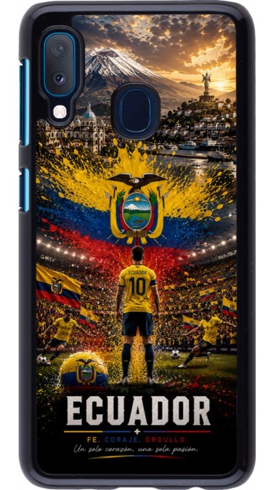 Samsung Galaxy A20e Case Hülle - Fussball Ecuador splash 2026