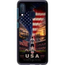 Samsung Galaxy A20e Case Hülle - Fussball Vereinigten Staaten splash 2026