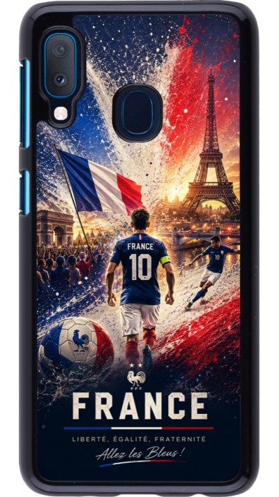 Samsung Galaxy A20e Case Hülle - Fussball Frankreich splash 2026