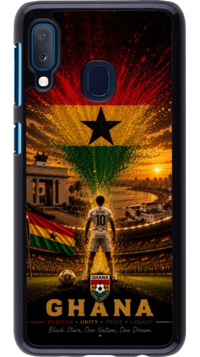 Samsung Galaxy A20e Case Hülle - Fussball Ghana splash 2026