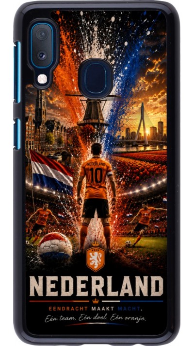 Samsung Galaxy A20e Case Hülle - Fussball Niederlande splash 2026
