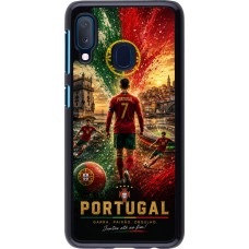 Samsung Galaxy A20e Case Hülle - Fussball Portugal splash 2026