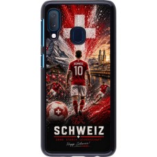 Samsung Galaxy A20e Case Hülle - Fussball Schweiz splash 2026