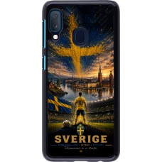 Samsung Galaxy A20e Case Hülle - Fussball Schweden splash 2026