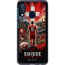 Samsung Galaxy A20e Case Hülle - Fussball Suisse splash 2026