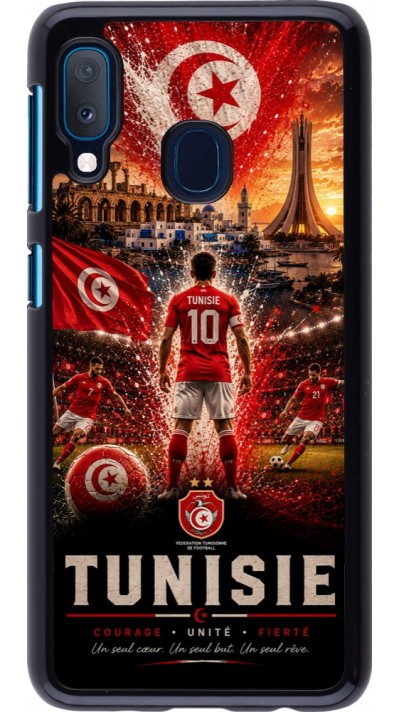Samsung Galaxy A20e Case Hülle - Fussball Tunesien splash 2026
