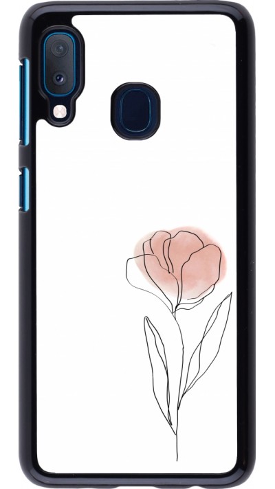 Samsung Galaxy A20e Case Hülle - Spring 23 minimalist flower
