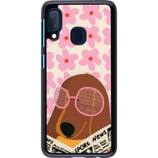 Samsung Galaxy A20e Case Hülle - Dog with newspaper 2026
