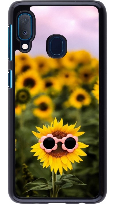 Samsung Galaxy A20e Case Hülle - Sunflower with glasses 2026
