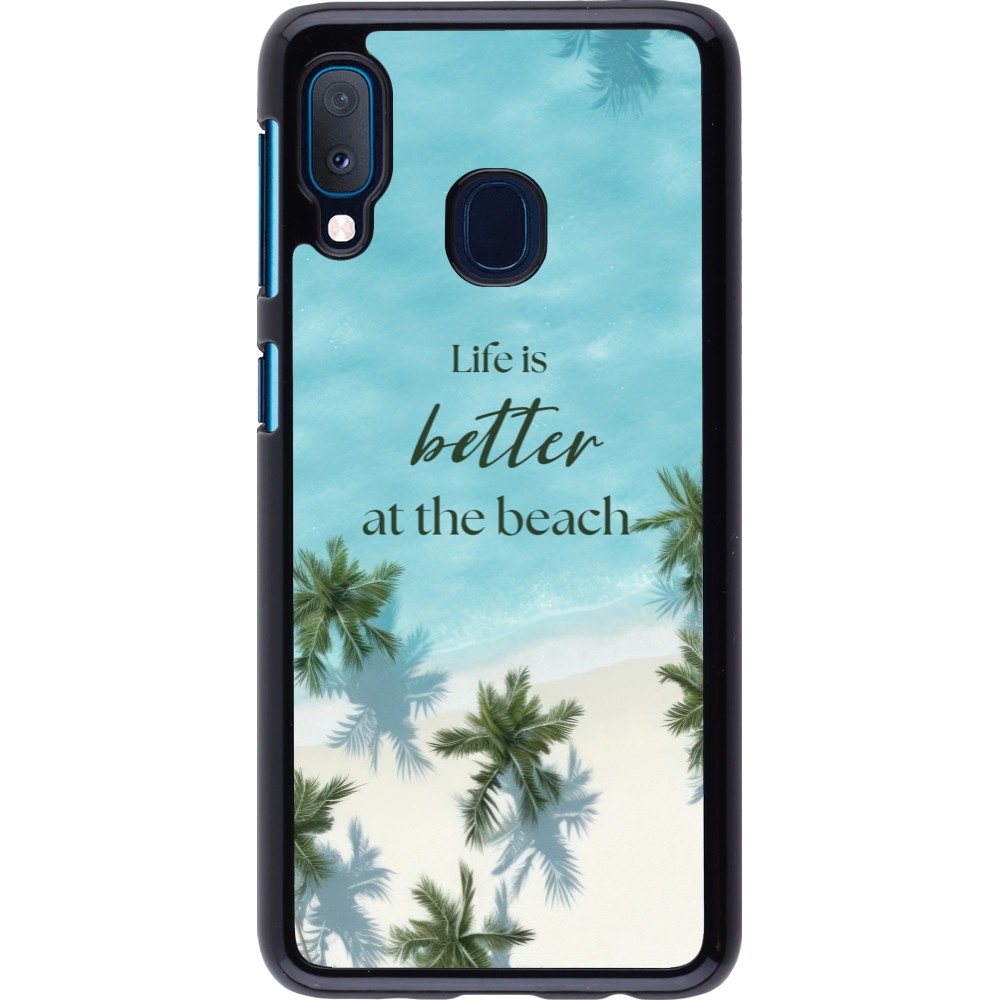 Samsung Galaxy A20e Case Hülle - Summer 2025 Life is better at the beach