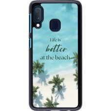 Samsung Galaxy A20e Case Hülle - Summer 2025 Life is better at the beach