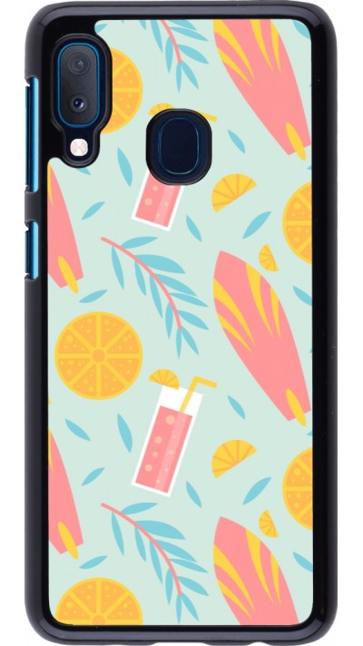 Samsung Galaxy A20e Case Hülle - Summer 2025 Pattern citron
