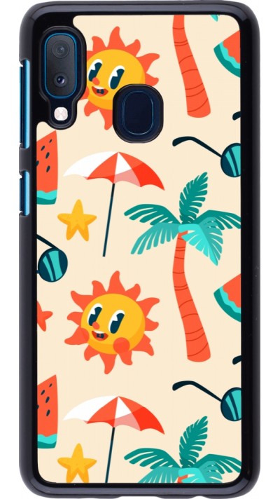Samsung Galaxy A20e Case Hülle - Summer 2025 Pattern soleil