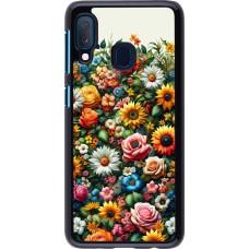 Samsung Galaxy A20e Case Hülle - Sommer Blumenmuster