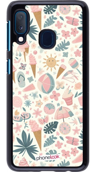 Samsung Galaxy A20e Case Hülle - Sommer Pink Muster