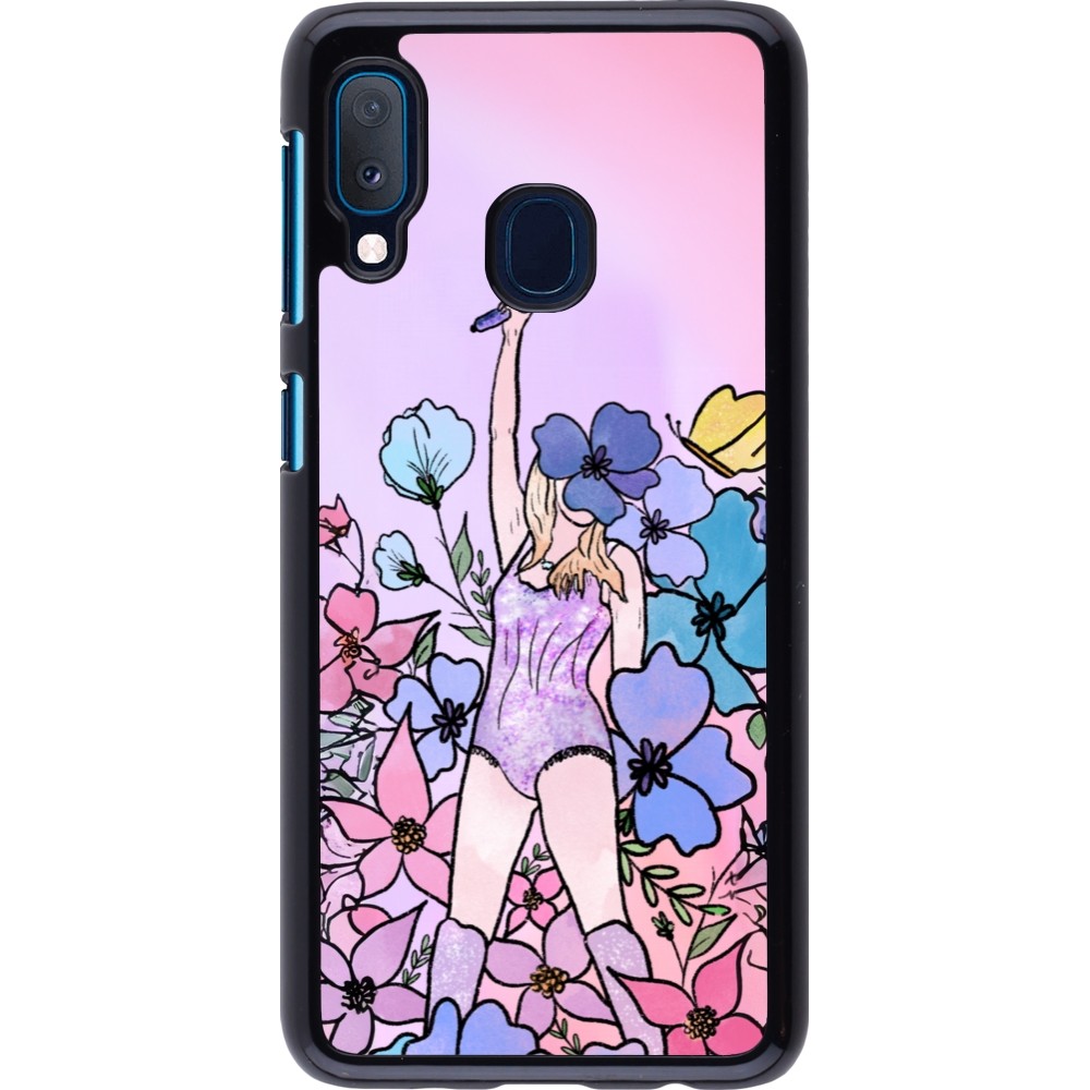 Samsung Galaxy A20e Case Hülle - Taylor Swift Sketch - Pink