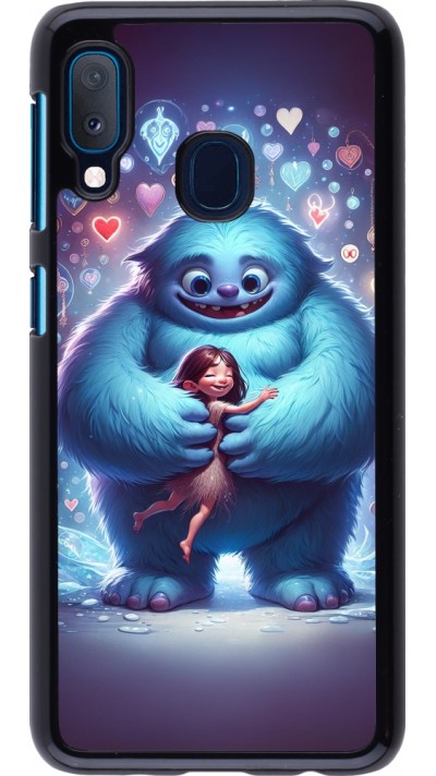 Samsung Galaxy A20e Case Hülle - Valentin 2024 Flauschige Liebe