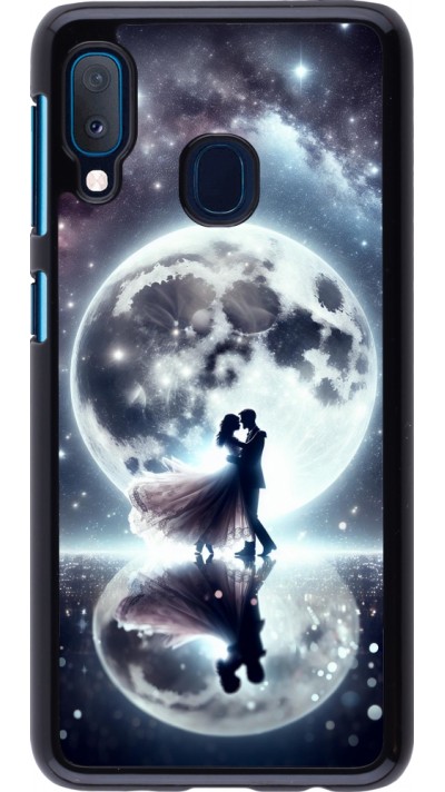 Samsung Galaxy A20e Case Hülle - Valentin 2024 Liebe unter dem Mond