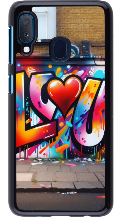 Samsung Galaxy A20e Case Hülle - Valentin 2025 Liebe U Tag