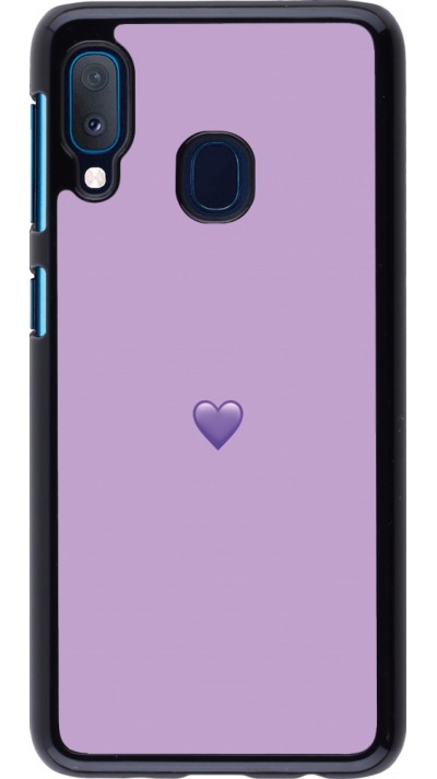 Samsung Galaxy A20e Case Hülle - Valentine 2023 purpule single heart