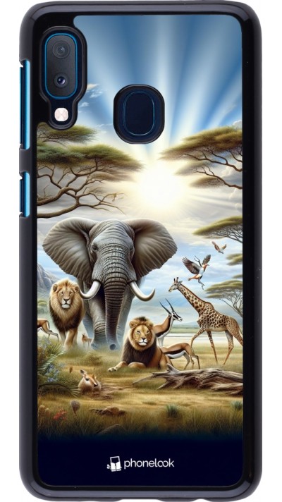 Samsung Galaxy A20e Case Hülle - Afrikanisches Wildleben