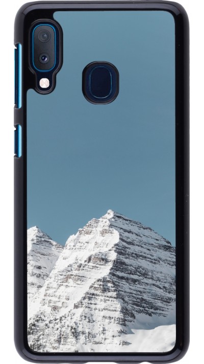 Samsung Galaxy A20e Case Hülle - Winter 22 blue sky mountain