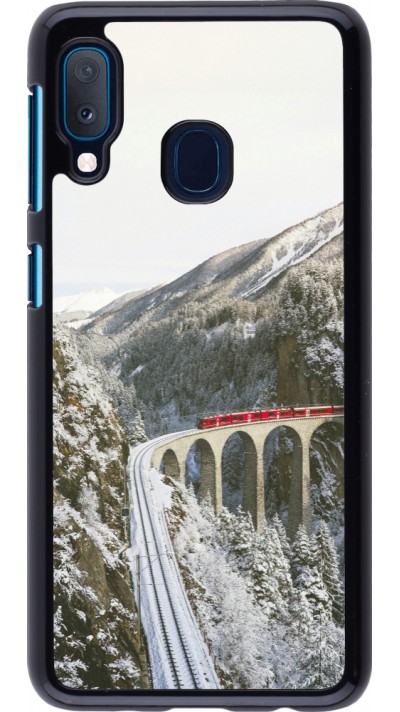 Samsung Galaxy A20e Case Hülle - Winter 25 Winter polar express