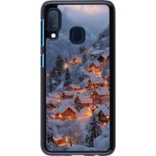 Samsung Galaxy A20e Case Hülle - Winter 25 Winter snowy village
