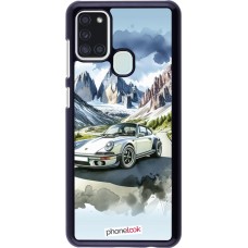 Samsung Galaxy A21s Case Hülle - Porsche 911 Berg Aquarell