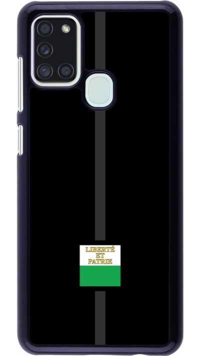 Samsung Galaxy A21s Case Hülle - Kanton VD schwarz