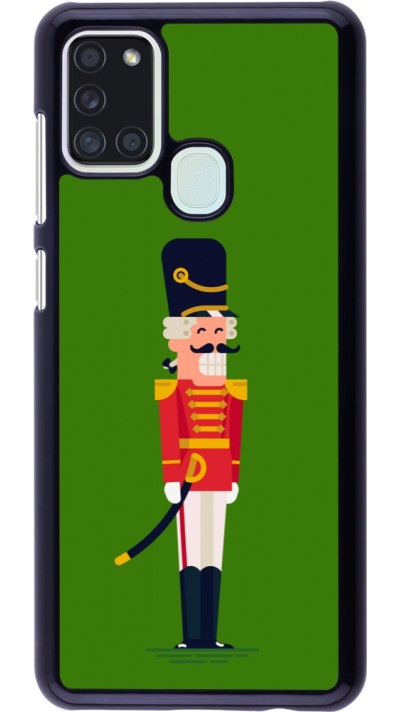 Samsung Galaxy A21s Case Hülle - Christmas 25 Nutcracker Green