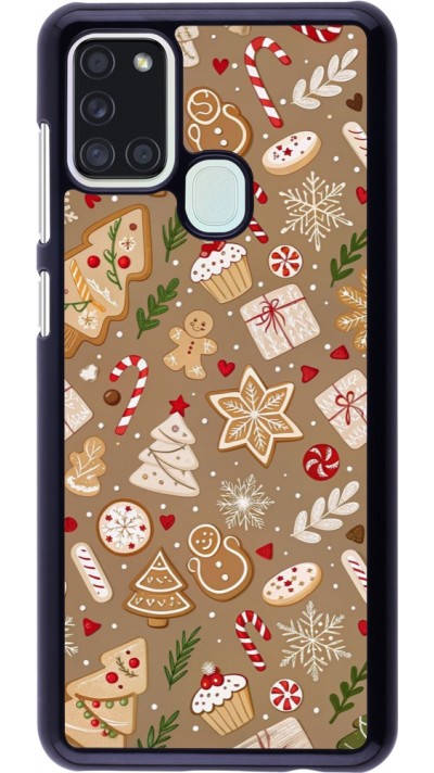Samsung Galaxy A21s Case Hülle - Christmas 25 Pattern Ginger Cookie