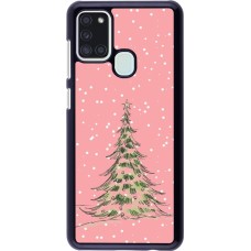 Samsung Galaxy A21s Case Hülle - Christmas 25 Pink Tree